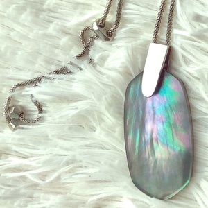 Kendra Scott Inez Black MOP in Silver